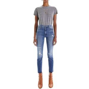 Mother The Mid Rise Dazzler Ankle Fray Jean In Weekend Warrior Size 32